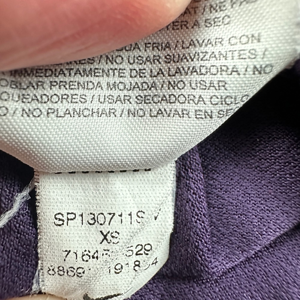 Nike Tempo Dri-Fit Running Shorts Purple Lavender Silver‎ Reflective Womens XS - Picture 9 of 11